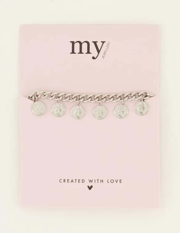 My Jewellery Bracelet with coin charms MJ08144