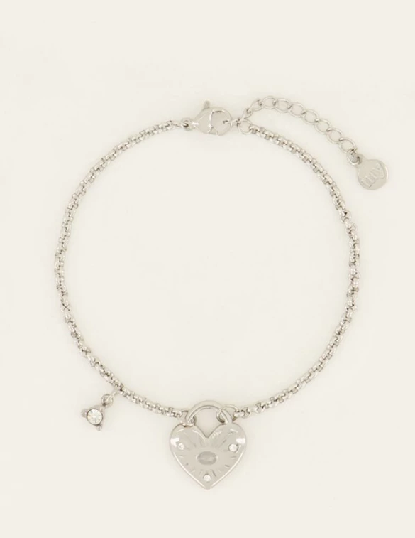 My Jewellery Bracelet with heart and stone MJ07553
