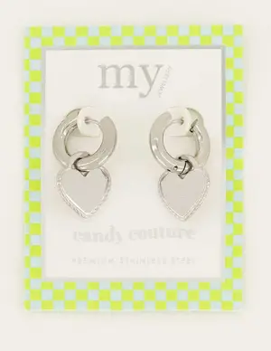 My Jewellery Candy earrings with big hearts MJ06287