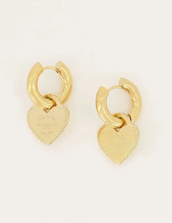 My Jewellery Candy earrings with big hearts MJ06287