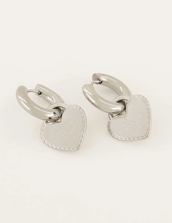 My Jewellery Candy earrings with big hearts MJ06287
