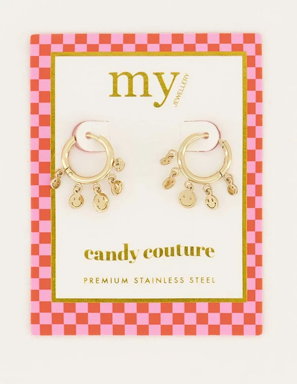 My Jewellery Candy earrings with smiley MJ06300