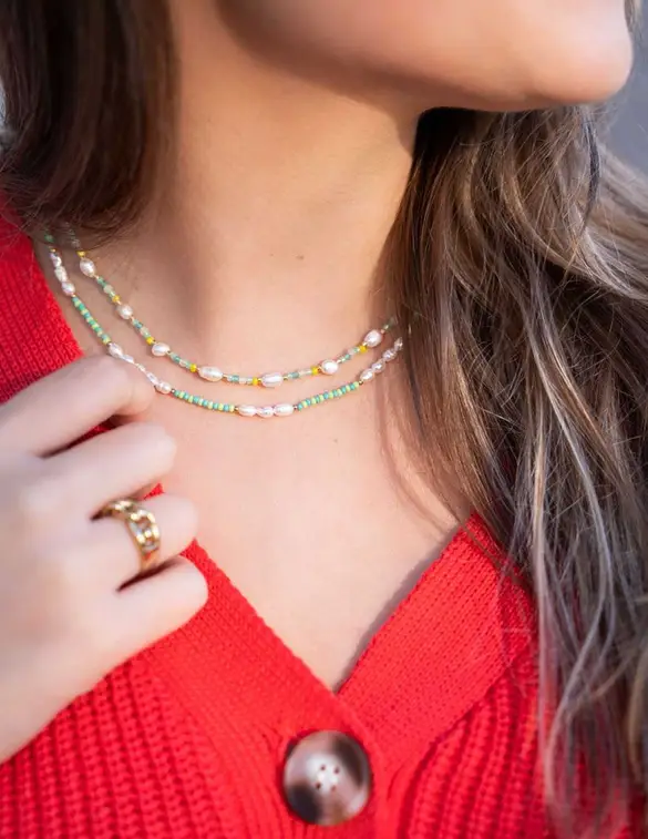 My Jewellery Candy necklace with blue beads MJ06553