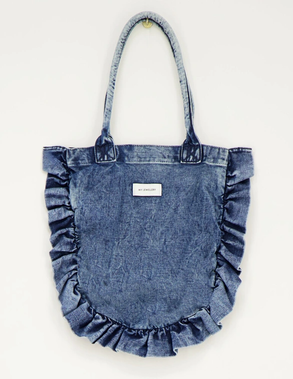My Jewellery Denim Shopper ruffle MJ12446