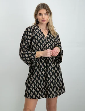 My Jewellery Dress in faded shapes print MJ08182