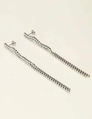 My Jewellery Drop earring swirl strass MJ09475