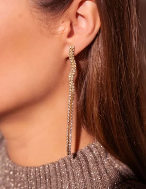 My Jewellery Drop earring swirl strass MJ09475