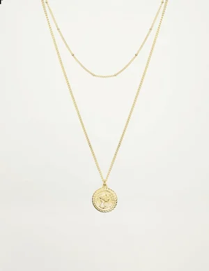My Jewellery Dubbele Ketting Munt MJ01074