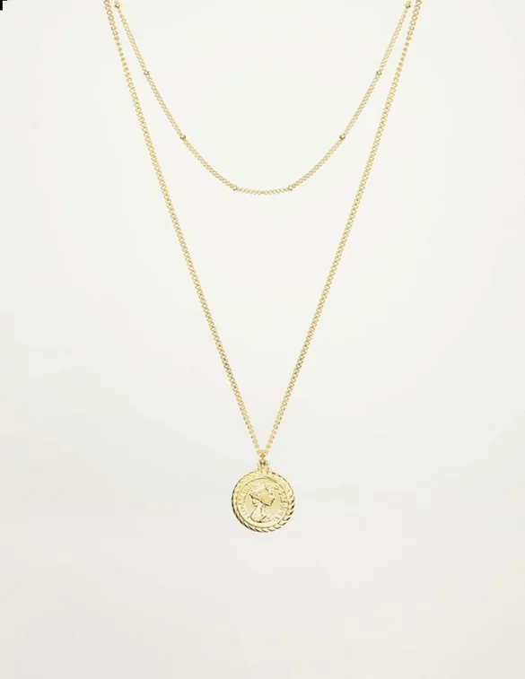 My Jewellery Dubbele Ketting Munt MJ01074