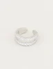 My Jewellery Ear cuff dubbele ring strass MJ02665