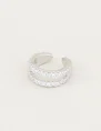 My Jewellery Ear cuff dubbele ring strass MJ02665