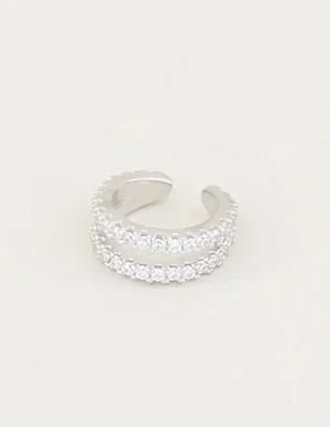 My Jewellery Ear cuff dubbele ring strass MJ02665