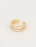 My Jewellery Ear cuff dubbele ring strass MJ02665