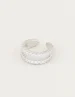 My Jewellery Ear cuff dubbele ring strass MJ02665