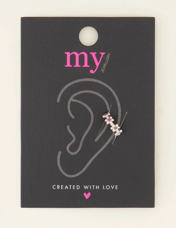 My Jewellery Ear cuff vier bloemetjes MJ03927