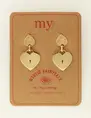 My Jewellery Earring 2 hearts MJ09432