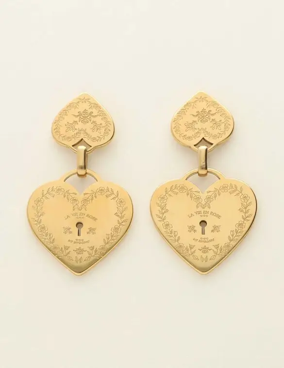 My Jewellery Earring 2 hearts MJ09432