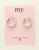 My Jewellery Earring basic flat hoop 20x2,3x3x8 MJ09519