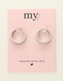 My Jewellery Earring basic flat hoop 20x2,3x3x8 MJ09519