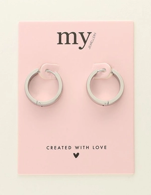 My Jewellery Earring basic flat hoop 20x2,3x3x8 MJ09519