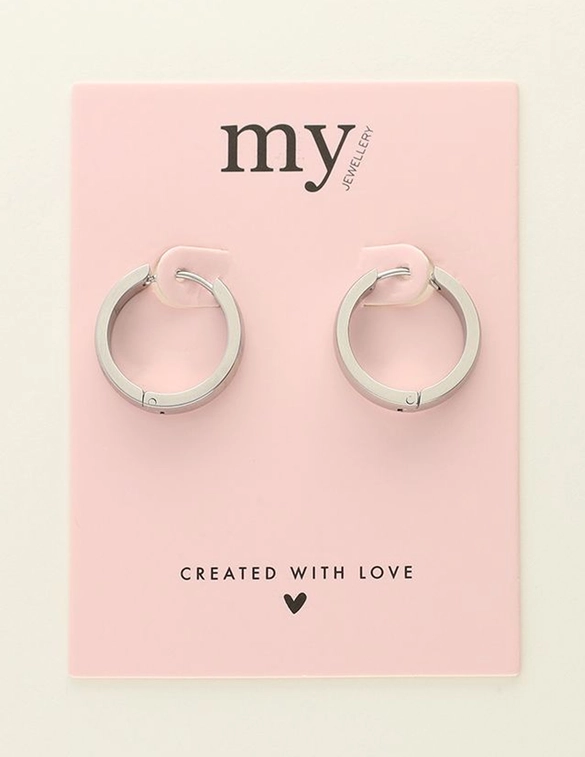 My Jewellery Earring basic flat hoop 20x2,3x3x8 MJ09519