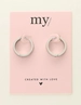 My Jewellery Earring basic flat hoop 20x2,3x3x8 MJ09519