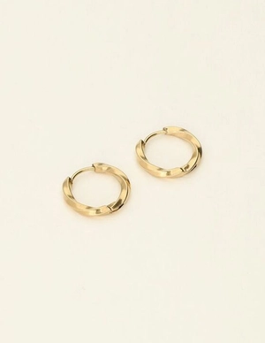 My Jewellery Earring basic twisted hoop 17x2,5 MJ09520