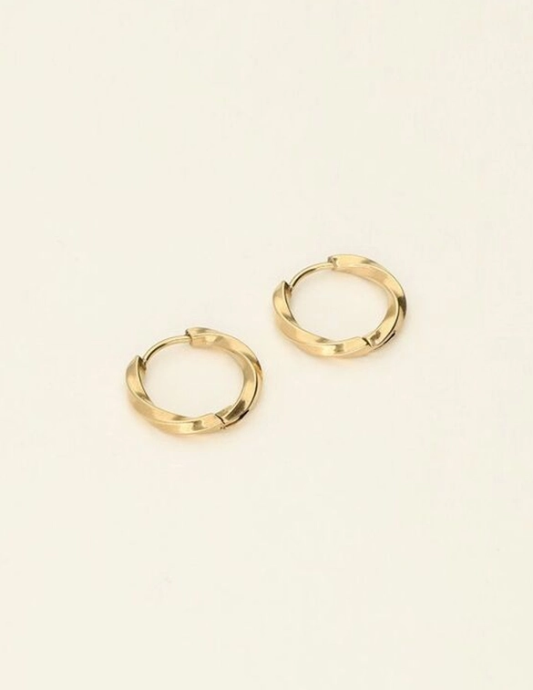My Jewellery Earring basic twisted hoop 17x2,5 MJ09520