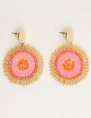 My Jewellery Earring beads coral purple MJ11109