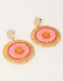 My Jewellery Earring beads coral purple MJ11109