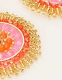 My Jewellery Earring beads coral purple MJ11109