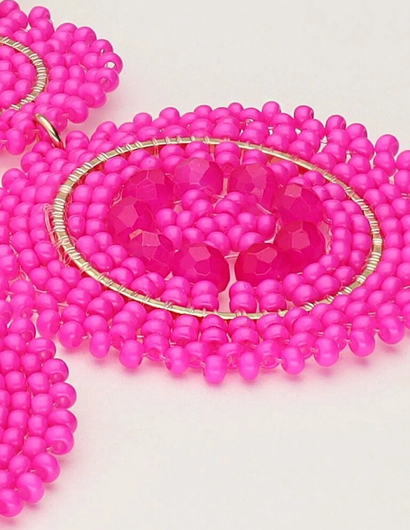My Jewellery Earring beads fuchsia MJ11111