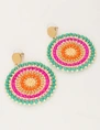 My Jewellery Earring beads green purple MJ11108
