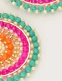 My Jewellery Earring beads green purple MJ11108