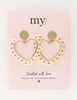 My Jewellery Earring beads heart white MJ11107