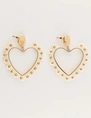 My Jewellery Earring beads heart white MJ11107