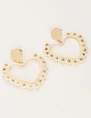 My Jewellery Earring beads heart white MJ11107