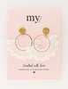 My Jewellery Earring beads white MJ11104