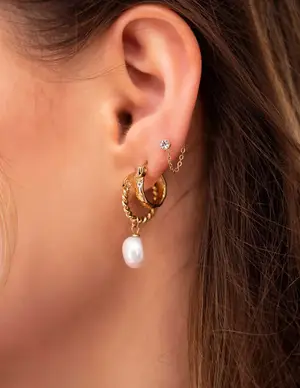 My Jewellery Earring Chain Strass MJ06891