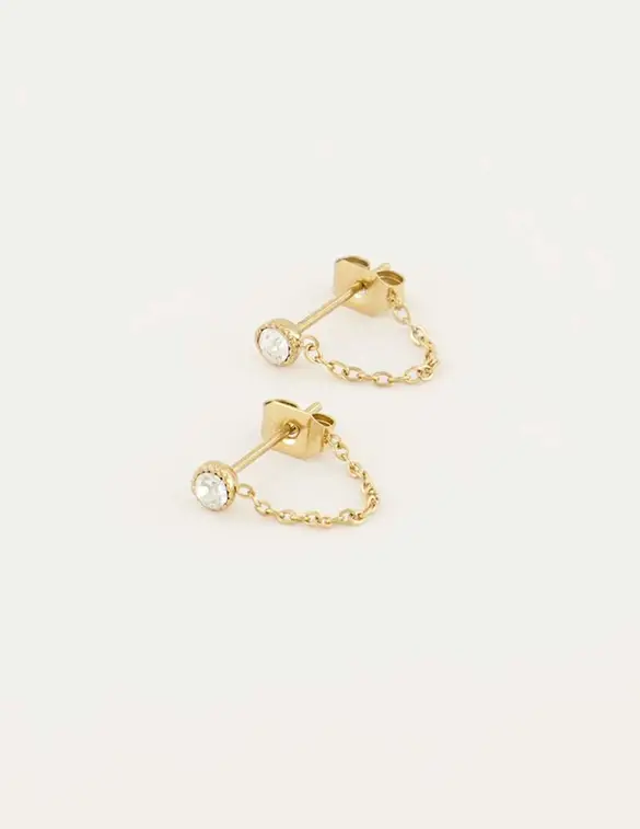 My Jewellery Earring Chain Strass MJ06891