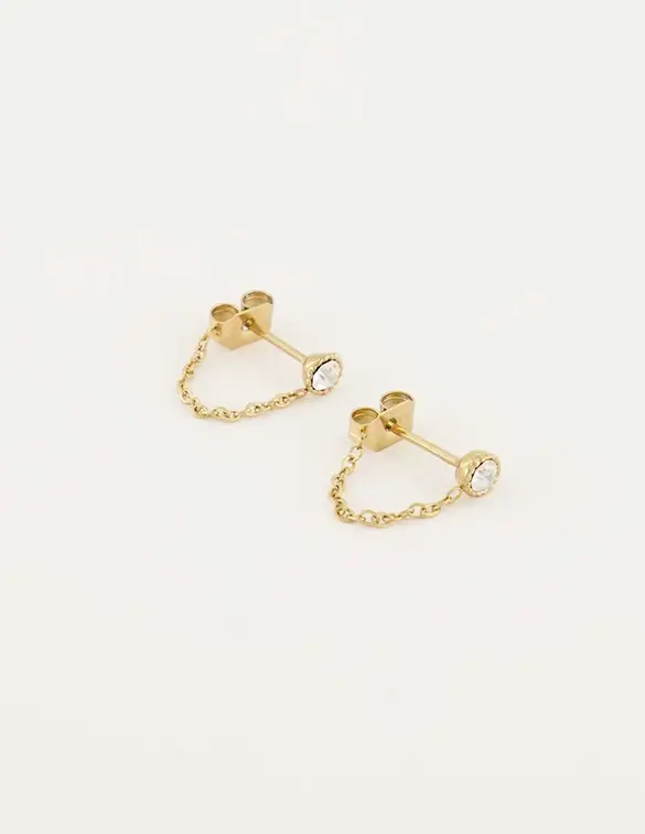 My Jewellery Earring Chain Strass MJ06891