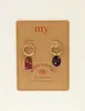 My Jewellery Earring charm mix purple MJ09437