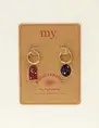 My Jewellery Earring charm mix purple MJ09437