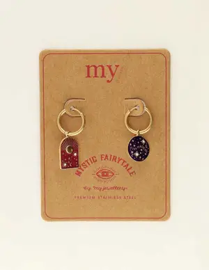 My Jewellery Earring charm mix purple MJ09437