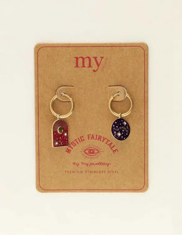 My Jewellery Earring charm mix purple MJ09437