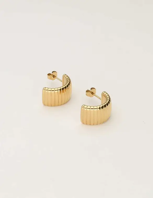 My Jewellery Earring half stripe hoop MJ10442