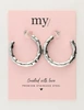My Jewellery Earring hammered hoops MJ11398