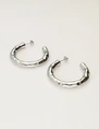 My Jewellery Earring hammered hoops MJ11398