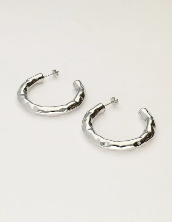 My Jewellery Earring hammered hoops MJ11398