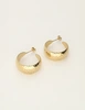 My Jewellery Earring hammered leo hoops MJ12051